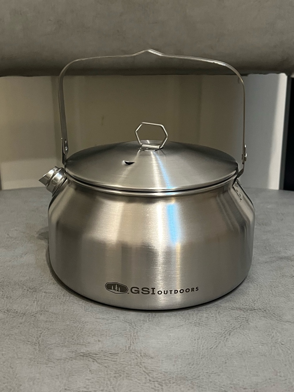 GSI Outdoors Glacier Stainless Steel Camping Tea Kettle 1 Quart NIB